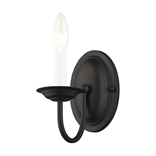 Livex Lighting 4151-04 Home Basics 1 Light Black Wall Sconce thumb #3