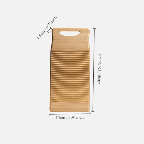 Tabla de fregar de madera para manchas difíciles fácil de almacenar 8