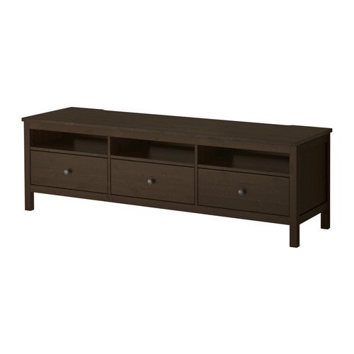 IKEA HEMNES テレビ台　ブラックブラウン HEMNES TV storage combination, black-brown/light brown clear