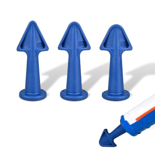 YAFIYGI Caulk Tip Tool Caulking Tips Set with Nozzle Adapter Silicone Caulk Applicator Tools Reusable Nozzles for Finishing Grout and Sealant Caulk Gun Accessories for Easy Application 6.5R 10R 13R