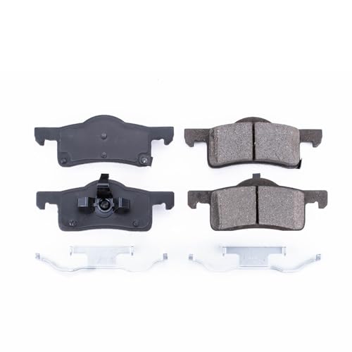 Image of PowerStop Rear Brake Pads for Ford Expedition 2003-06 | Lincoln Navigator 2003-06 - Z17 Ceramic Brake Pads with Installation Hardware, 17-935