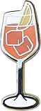 Classic Cocktail Cute Enamel Pins for Bartender Aprons, Jackets, Backpacks and Purses, Shirt and Suit Lapels, Button Badges Brooch Fashion Jewelry (Aperol Spritz)