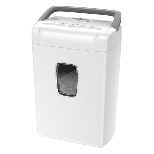 Bonsaii Shredder Distruggidocumenti, 12 Fogli a Taglio Incrociato, P4, Distrugge Carte di Credito/CD/Graffette, Adatto per uso in Ufficio e a Casa, C243-A