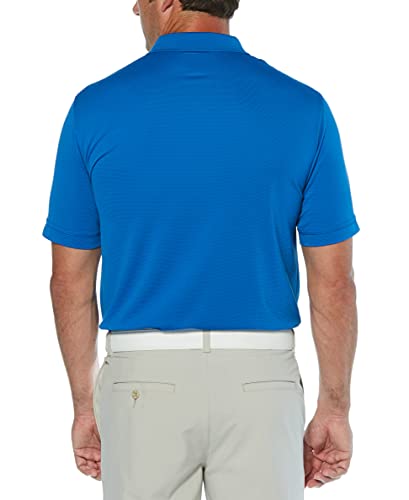 Callaway Men's Golf Short Sleeve Solid Ottoman Polo Shirt, Magnetic Blue, Large #TOP6