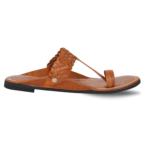 Image of DFR Ethnic Sandals For Boys Men, Comfortable Men's Rajasthani Slipper Chappals