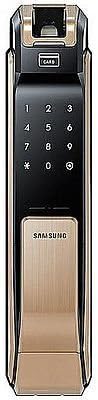 SAMSUNG Digital Smart Door Lock EZON SHS-P910 Electronic Keyless Push Pull Type with 2 pcs Key Tags & Emergency Key