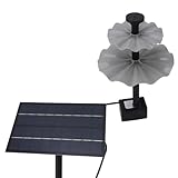 [Salida potente]: Con un caudal de 200 L/h y 4 W de potencia, esta bomba de estanque con fuente solar es perfecta para mejorar su jardín con grandes exhibiciones de agua.