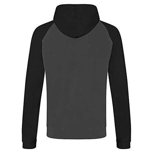 Just Hoods Adults Unisex Two Tone Hooded Baseball Sweatshirt/Hoodie4