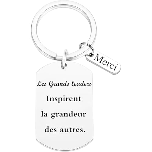 Patron, Leaders, Remerciement Cadeau Porte - clés « Les grands leaders inspirent la grandeur des autres» Merci Porte - clés Pour les Dirigeants, les...
