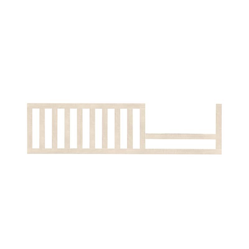 Image of Toddler Bed Safety Guard Rail for Evolur Baby Convertible Cribs - Solid Wood Rail for Convertible Crib to Toddler Bed Conversion - Safety Bed Rail for Children (Vanilla Bean, Model 811)