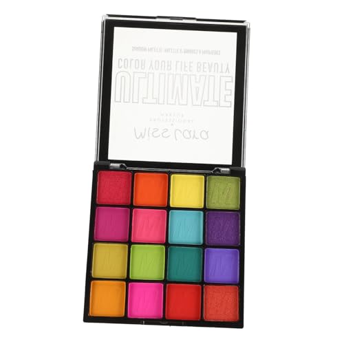 TOVINANNA 16 Paleta De Sombras De Ojos Pintura De Cara Verde Sala De Ojos Coreana Corea Sombra De Sombras De Ojos Larga Halloween Y Festival Color De Maquillaje Color Glitter Y Sombras De