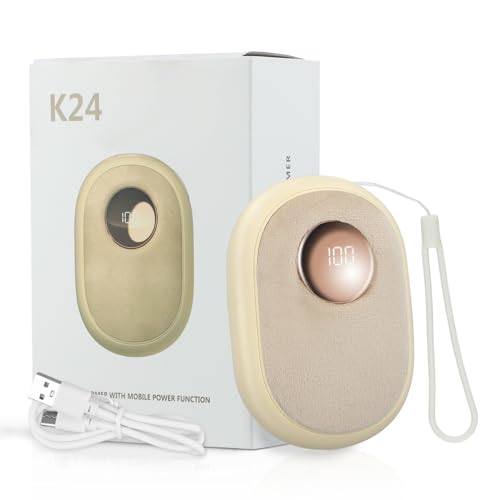 Chauffe-mains Rechargeable 10 000 mAh, Chauffe-mains Électrique Portable et Réutilisable, 45-60...