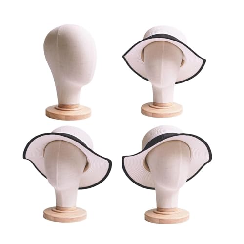 Tête de mannequin pour perruque et chapeau Sharplace avec base stable brun