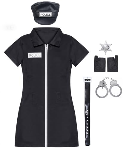 Neilyoshop Women Police Costume Adult Halloween Cop Uniform Outfit - Image 4