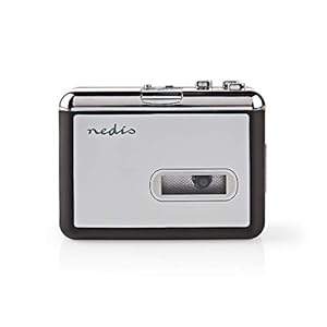 Nedis Nedis – Draagbare USB Cassette-to-MP3 Converter – Cassettes omzetten naar MP3-formaat – Met USB-Kabel en software – 2x AA / LR6 0.55 m Grijs