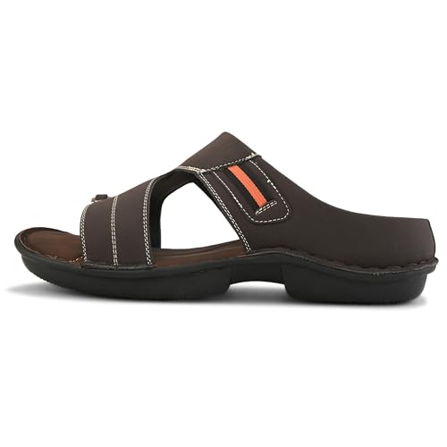 Image of Centrino Sandal for Men | Grip Insole for Stability | slippers /sliders for men |mens sandals casual | sandals for men | Modern Look with Straps | Comfortable Footwear (9266)