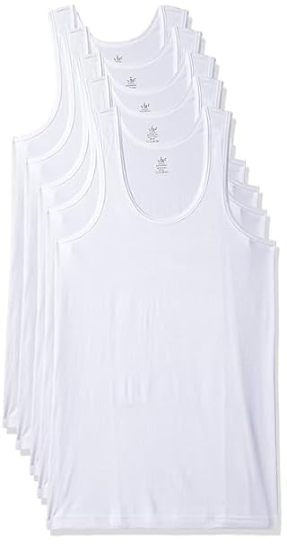 VIPMen's Plain Vest (Pack of 5) (Supreme RN PO5_White_80)