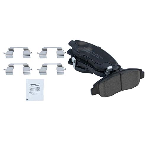 Image of TRQ Performance Front Brake Pad and Rotor Set Ceramic Coated Drilled