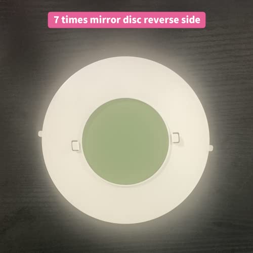Lansi 6.6 Inches 7X Magnifying Mirror Plate Is Used To Replace The 8 Inches Wall Mounted Makeup Mirror And Vanity Desk Mirror With Lights #TOP3