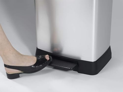 Curver 187177 Treteimer, rechteckig, 50 l, Polypropylen, 39 x 29 x 73 cm, Metall, 50 l