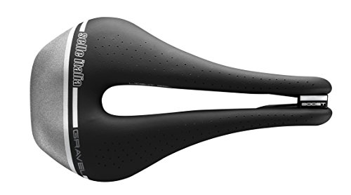 Sella Bici Cruiser Selle Monte Grappa IRIS 110 - Struttura A Molla, Dimensioni 270x225 Mm, Colore Nero, Made In Italy