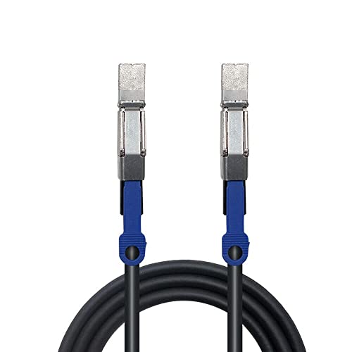 Cable Mini SAS HD SFF-8644 con IC a Mini SAS SFF-8644 de 0.5m negro para datos 5