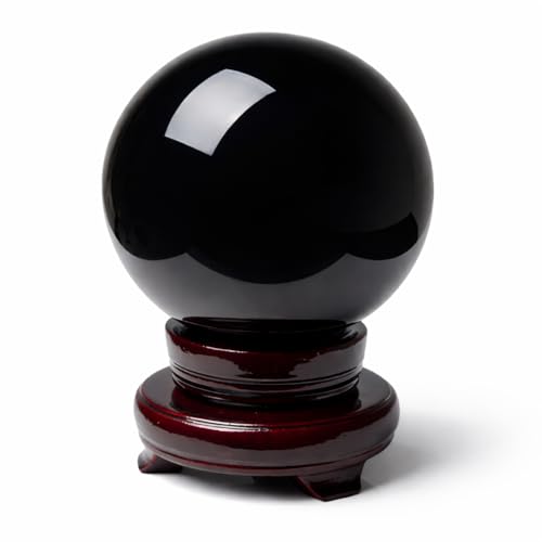 Mina Heal Natural Obsidian Sphere for...