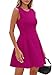 PRETTYGARDEN Summer Dresses for Women 2025 Elegant Classy A Line Business Casual Work Graduation Cocktail Short Dress (Hot Pink,Medium)
