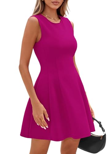 Image of PRETTYGARDEN Summer Dresses for Women 2026 Elegant Classy Spring A Line Business Casual Work Graduation Cocktail Short Dress
