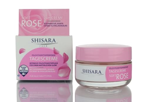 Soft Rose SHISARA FACE 24H Crema de día hidratante para todo tipo de piel, 50 ml