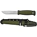 Morakniv Kansbol Stainless Steel Fixed-Blade Survival Knife With Multi-Mount Sheath, Military Green, 4.3 Inch