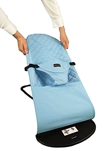 Funda Hamaca - Asiento Hamaca Plegable Compatible Babybjorn, algodón antialérgico. (Compatible con hamacas Babybjorn y GalPat Baby) Color Azul Cielo Cover