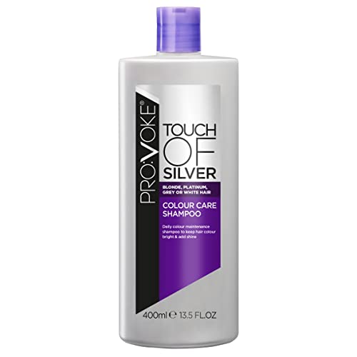 PROVOKE Touch Of Silver Colour Care Shampoo 400 ml , Daily Colour Protect Shampoo, Prolongs Colour and Adds Shine