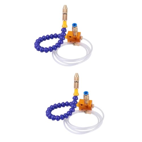 Balacoo 2pcs Mist Lubrication System for Cnc Lathe Milling Mist Coolant Spray Cooling Nozzle Air Lubrication Unit