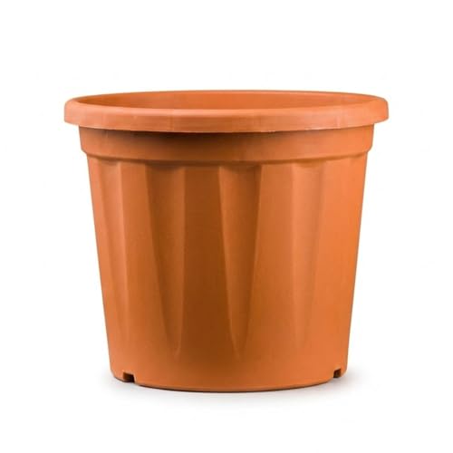 Image of 18 Inch Heavy Duty Plastic Planter | Grower Pot /Garden Pot for Home & Garden (Terracotta) (Pack of 2)