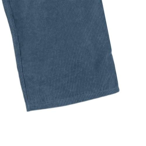 Corduroy Pants Men Slim Fit Baggy Big and Tall Straight Leg Casual Sweatpants Relaxed Fit Elastic Waist Drawstring Trousers4