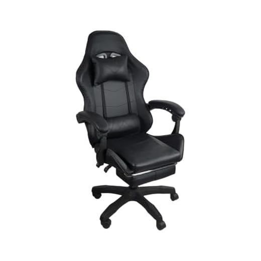 Cadeira Gamer Stillus Ergonômica Com Apoio Para Os Pés (Preto)