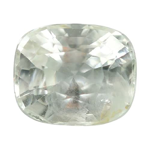 kirti sales Gems 10.25 Ratti 9.64 Carat Ceylon White Sapphire/Safed Pukhraj Lab Certified,100 Certified Natural Gemstone AAA++ Quality for Men and Women-picture-15