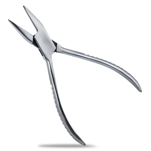 Injoytec Alicates De Punta Plana De Acero Inoxidable Para Reparación De Lentes, Mini Alicates De Joyería Para Hacer Joyas, Alicates De Alambre, Suministros De Fabricación De Joyas, Herramienta De Mano