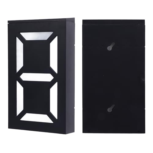 Oreilet Lampe Solaire LED pour Numéro de Maison, Couleur Changeante 5050 RGBW, avec Charge Solaire et Abat-jour étanche à la Pluie, pour Panneau D'adresse Extérieur de la Maison