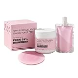 Almohadillas Tónicas,Tónico Hidratante 100ml - Almohadillas Tonificantes y Calmantes | Para Chicas y Mujeres Hidratante Rutina de Mañana y Noche Cuidado de la Piel para Hogar y Viaje