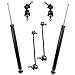 Detroit Axle - 8pc Struts Shocks Kit for 2004-2009 Mazda 3, 2006-2010 Mazda 5, 2 Front Struts & Coil Spring 2 Rear Shock Absorbers 4 Front Rear Sway Bar Links 2005 2007 2008 Replacement Suspension