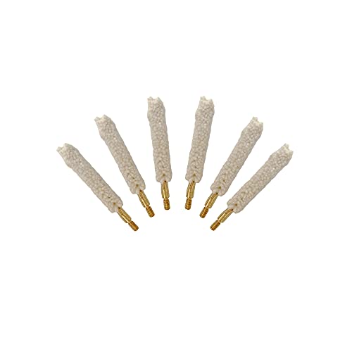 .30 Cal Bore Mop Gun Cleaning Brushes for .30 Rifle Cleaning (6 Pieces)
