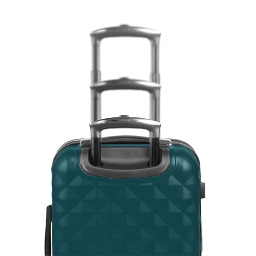 Image of Kenneth Cole REACTION Diamond Tower Collection Lightweight Hardside Expandable 8-Wheel Spinner Travel Luggage, Deep Teal, 3-Piece Set (20 inch, 24 inch, & 28 inch)