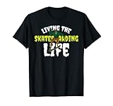 Vivir la vida del patinaje Monopatín Zombie Camiseta