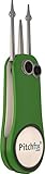 Pitchfix Foldable Divot Repair Tool with One Extra Removable Ball Marker, Integrated Pencil Sharpener Material –Best Choice by Professional Golfers, Golf Accessory Fusion 2.5