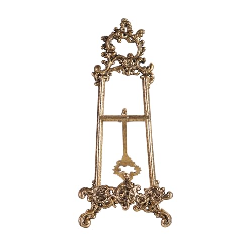 HOME PALETTE Vintage Cookbook Stand Small Ornate Easel Fleur De Lis Stand