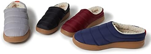 Dearfoams Men's Andre Indoor Outdoor Memory Foam Sport Lounge Clog Slipper, Medium Grey | Image 4