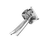 Milisten Manueller Obstpresse Entsafter aus Edelstahl 304 mit Ausgießer und Bodenöffnung Ergonomischer Griff für Komfortables Saftpressen Geeignet für Orangen und Zitronen im Haushalt