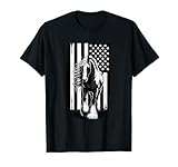 Patriotic Gypsy Vanner Draft Horse USA Flag Gypsy Cob T-Shirt